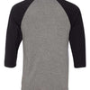 BELLA + CANVAS 3200 - Blacks & Grays - Deep Heather/ Black Back