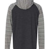 Burnside 8127 - Heather Charcoal/ Charcoal Stripe Back