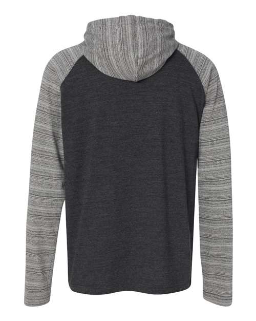 Burnside 8127 - Heather Charcoal/ Charcoal Stripe Back