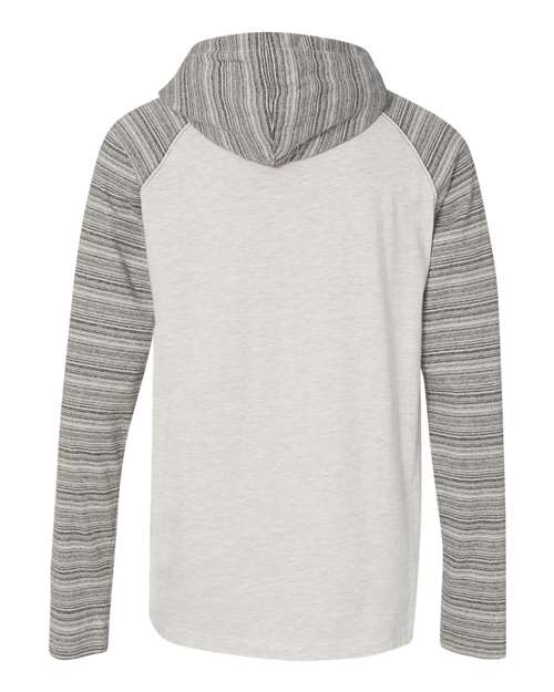 Burnside 8127 - Heather Ecru/ Ecru Stripe Back