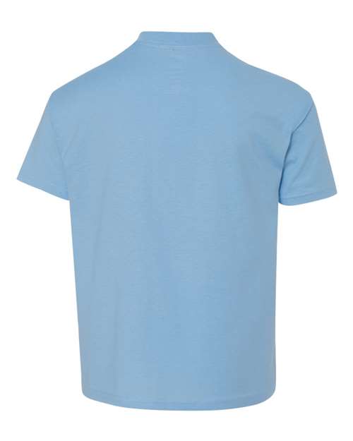 Hanes 498Y - Blues - Light Blue Back