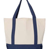 Liberty Bags 8867 - Natural/ Navy Back