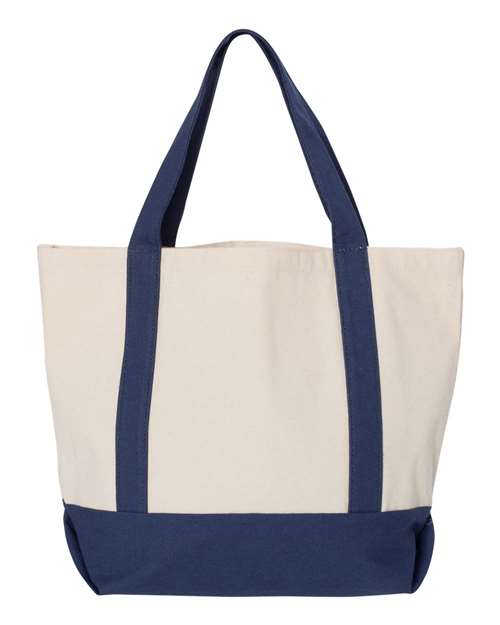 Liberty Bags 8867 - Natural/ Navy Back