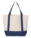 Liberty Bags 8867 - Natural/ Navy