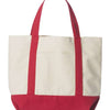 Liberty Bags 8867 - Natural/ Red