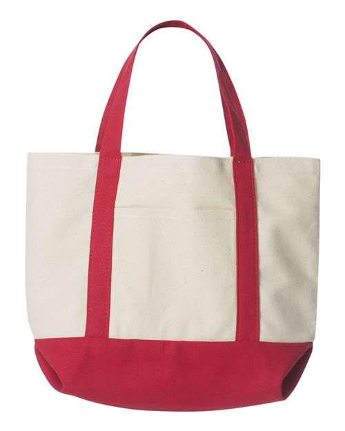 Liberty Bags 8867 - Natural/ Red