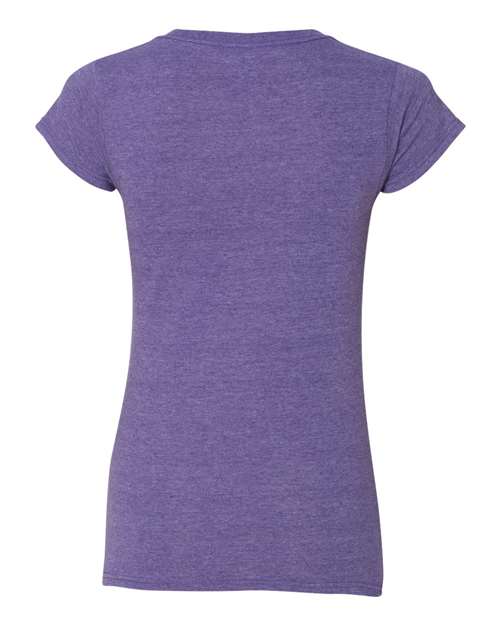 Gildan 64V00L - Heather Purple Back