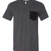 BELLA + CANVAS 3021 - Dark Grey Heather/ Black