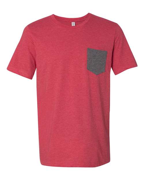 BELLA + CANVAS 3021 - Heather Red/ Deep Heather