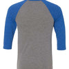BELLA + CANVAS 3200 - Blues - Grey/ True Royal Triblend Back