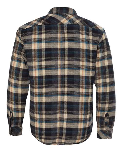 Burnside 8610 - Khaki Plaid Back