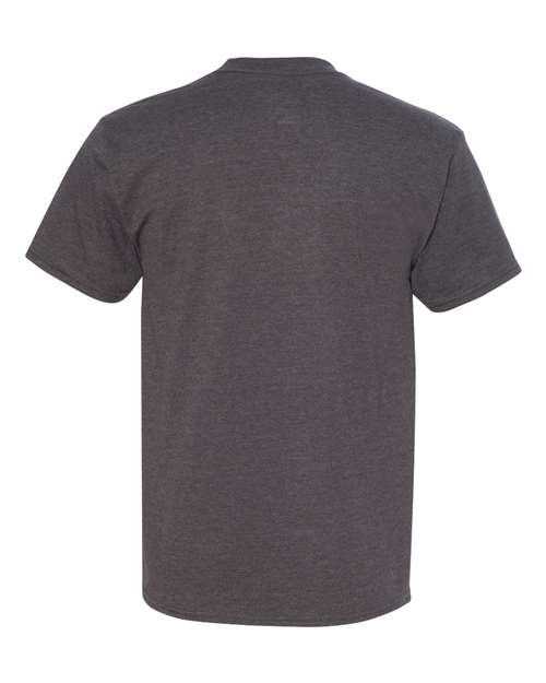Hanes 518T - Charcoal Heather Back