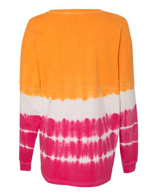 J. America 8229 - Atomic Orange/ Cosmic Pink Tie-Dye Back