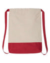 Liberty Bags 8876 - Natural/ Red