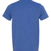 Bayside 5010 - Heather Royal Blue Back