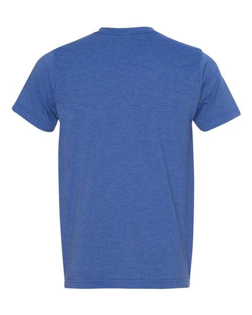 Bayside 5010 - Heather Royal Blue Back