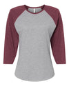 LAT 3530 - Vintage Heather/ Vintage Burgundy