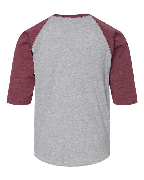 LAT 6130 - Vintage Heather/ Vintage Burgundy Back