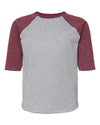 LAT 6130 - Vintage Heather/ Vintage Burgundy