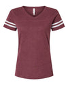 LAT 3537 - Vintage Burgundy/ White