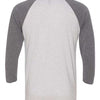 Next Level 6051 - Whites & Neutrals - Premium Heather Sleeves/ Heather White Body Back