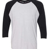 Next Level 6051 - Whites & Neutrals - Vintage Black Sleeves/ Heather White Body