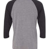 Next Level 6051 - Blacks & Grays - Vintage Black Sleeves/ Premium Heather Body Back