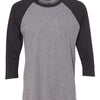 Next Level 6051 - Blacks & Grays - Vintage Black Sleeves/ Premium Heather Body