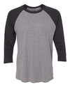 Next Level 6051 - Blacks & Grays - Vintage Black Sleeves/ Premium Heather Body