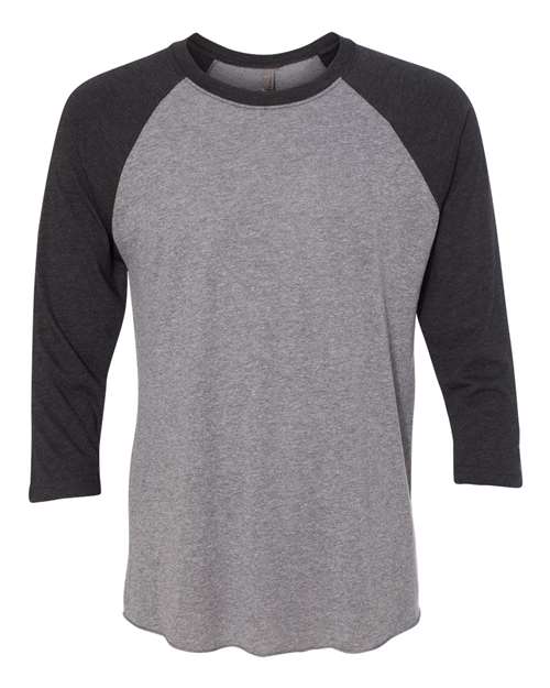Next Level 6051 - Blacks & Grays - Vintage Black Sleeves/ Premium Heather Body