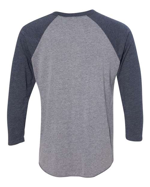 Next Level 6051 - Blues - Vintage Navy Sleeves/ Premium Heather Body Back