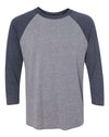 Next Level 6051 - Blues - Vintage Navy Sleeves/ Premium Heather Body