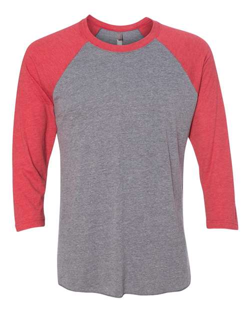 Next Level 6051 - Reds & Pinks - Vintage Red Sleeves/ Premium Heather Body
