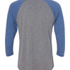 Next Level 6051 - Blues - Vintage Royal Sleeves/ Premium Heather Body Back
