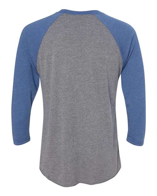 Next Level 6051 - Blues - Vintage Royal Sleeves/ Premium Heather Body Back