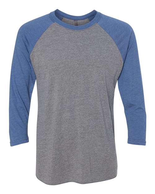 Next Level 6051 - Blues - Vintage Royal Sleeves/ Premium Heather Body