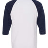 Gildan 5700 - White/ Navy Back
