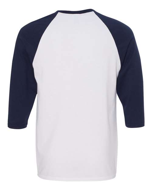 Gildan 5700 - White/ Navy Back