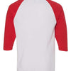 Gildan 5700 - White/ Red Back