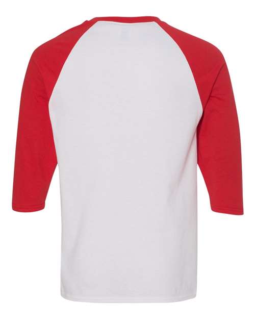Gildan 5700 - White/ Red Back