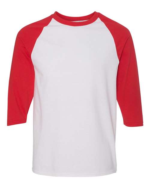 Gildan 5700 - White/ Red