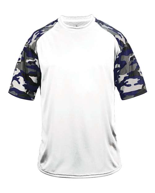 Badger 2141 - White/ Navy Camo