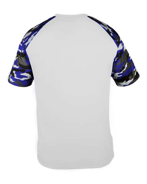 Badger 2141 - White/ Royal Camo Back