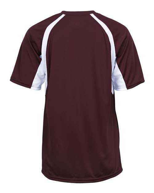 Badger 2144 - Whites & Neutrals - Maroon/ White Back