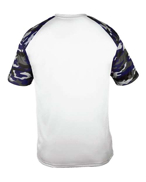 Badger 4141 - Whites & Neutrals - White/ Navy Camo Back