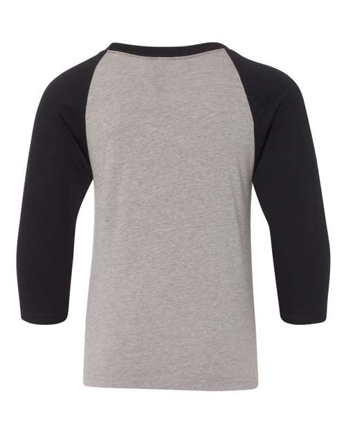 Next Level 3352 - Black Sleeves/ Dark Heather Grey Body Back