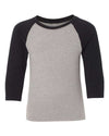 Next Level 3352 - Black Sleeves/ Dark Heather Grey Body