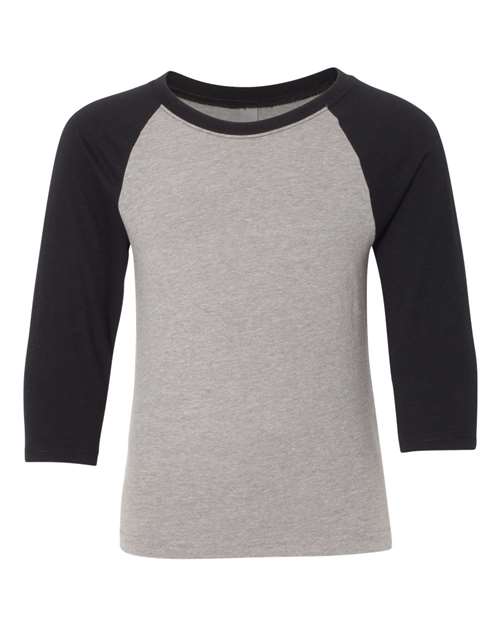 Next Level 3352 - Black Sleeves/ Dark Heather Grey Body