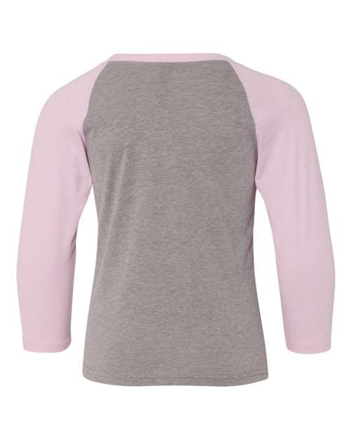 Next Level 3352 - Lilac Sleeves/ Dark Heather Grey Body Back