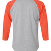 LAT 6930 - Vintage Heather/ Vintage Orange Back